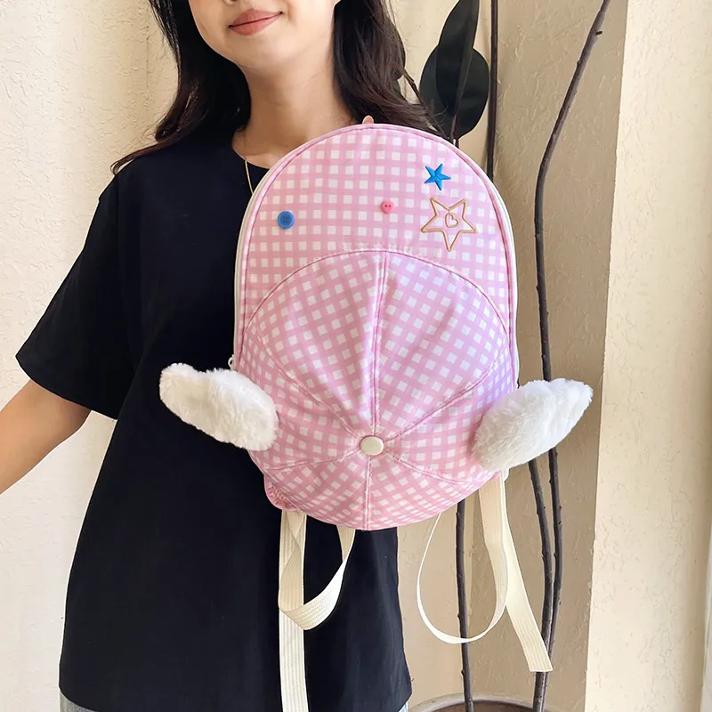Juju Jimmy Canvas Backpack Regular Women's Pink-2