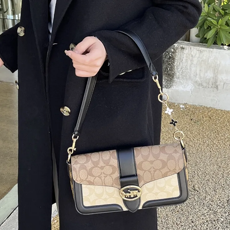 Juju Jimmy Metal Bag Strap Women's Black White-3