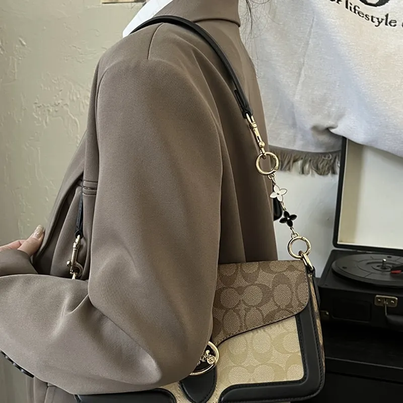 Juju Jimmy Metal Bag Strap Women's Black White-6