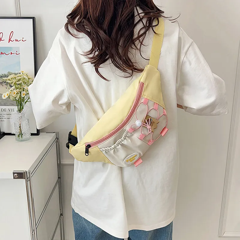 Juju Jimmy Nylon Sling Bag Regular Women's Yellow/Pink/Blue-3