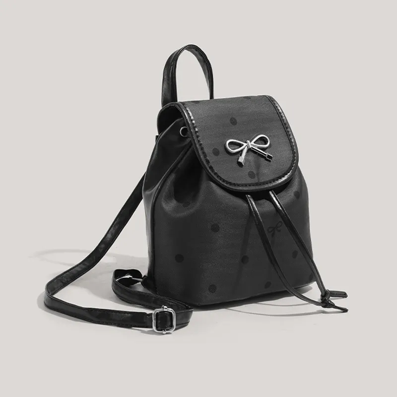 Juju Jimmy Artificial Leather Backpack Regular Women's Black-3