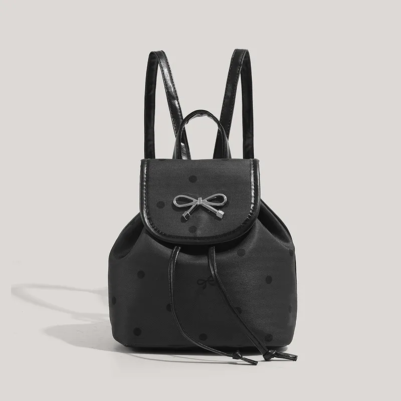 Juju Jimmy Artificial Leather Backpack Regular Women's Black-1