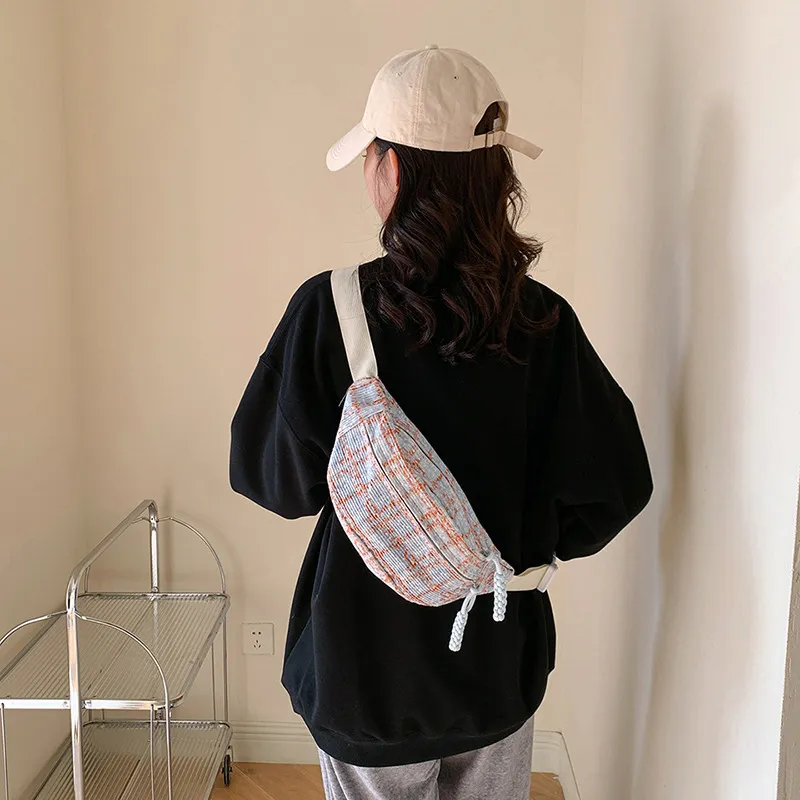 Juju Jimmy Canvas Canvas Bag Fanny Pack Regular Unisex Multicolor-15
