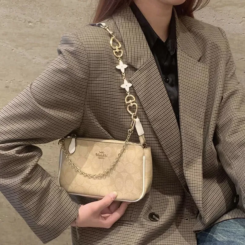 Juju Jimmy Bag Straps Gold Tone Decorative Chain+Four Leaf Clover Extender Chain+Extender Chain-3