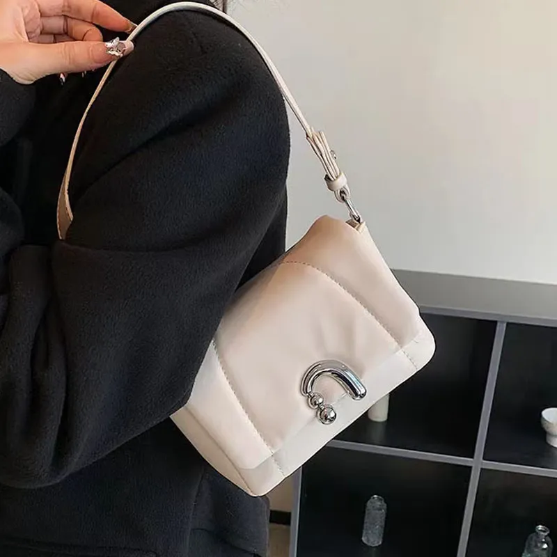Juju Jimmy PU Shoulder Bag Women's Classic Black/Gardenia White/Mist Pink-5