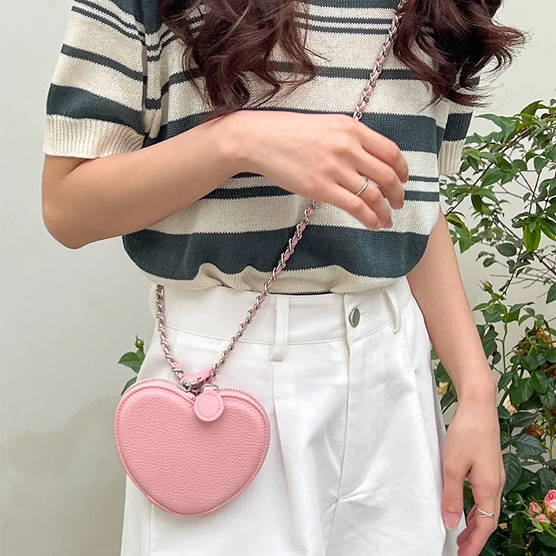 Juju Jimmy PU Crossbody Bag Small Size Women's Pink-2