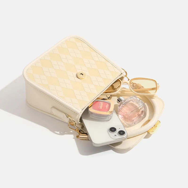 Juju Jimmy PU Shoulder Bag Regular Unisex Light Yellow-4