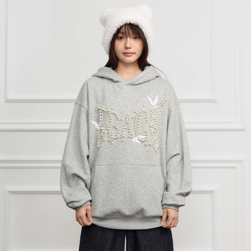 Teach Peace Sweatshirt Unisex Heather Gray-2