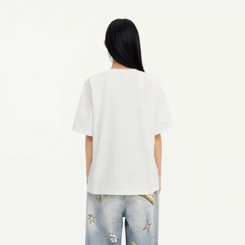 Teach Peace T Shirt Unisex White-3