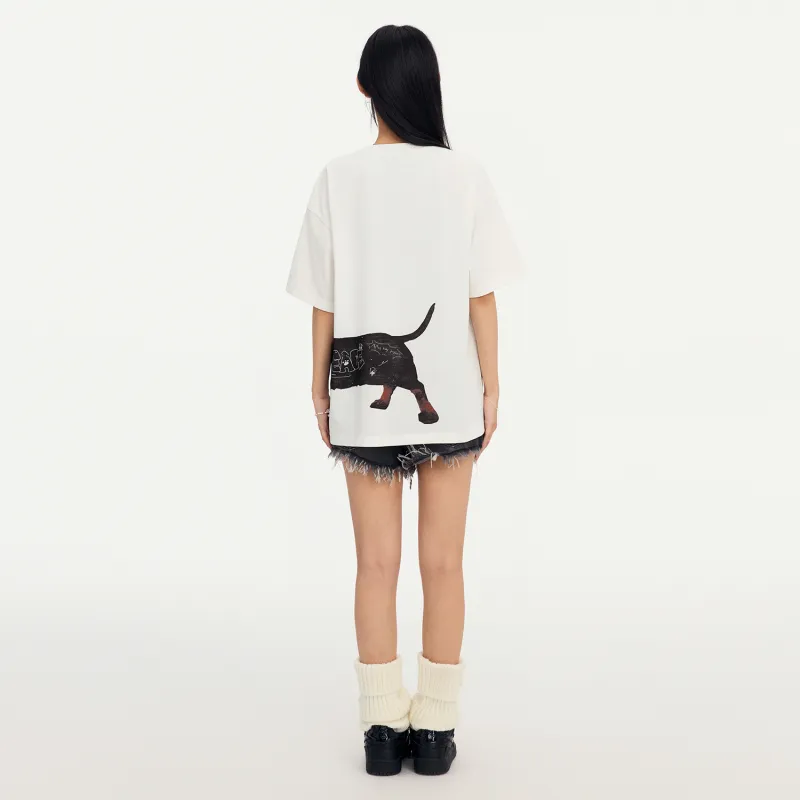 Teach Peace T Shirt Unisex White-5