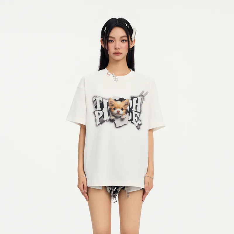 Teach Peace T Shirt Unisex White-2