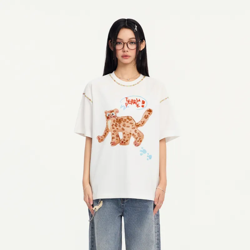 Teach Peace T Shirt Unisex White-2