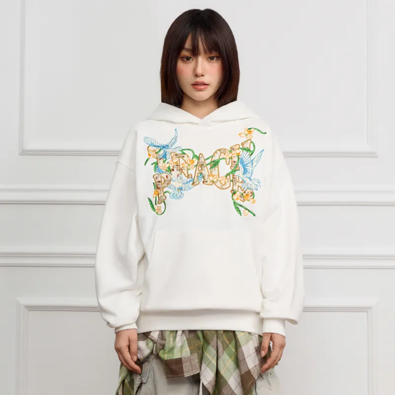 Teach Peace Sweatshirts Unisex Ecru-2