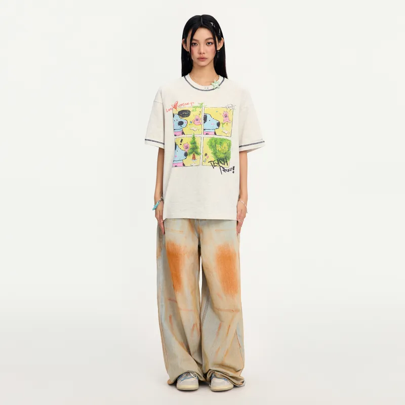Teach Peace T Shirt Unisex Light Heather Gray-4