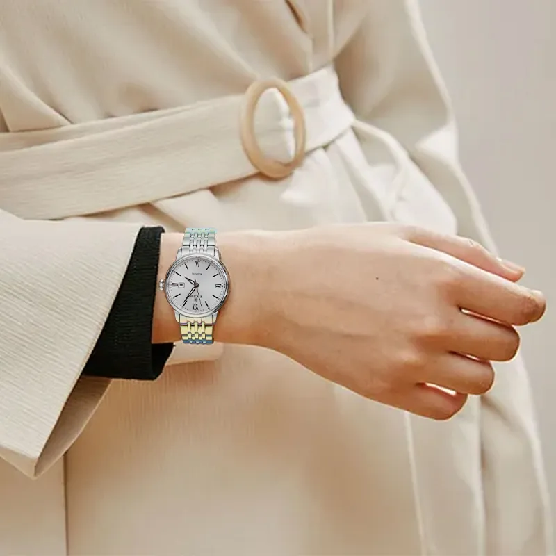 EBOHR Master Collection Mechanical Movement Watch Unisex Silver Dial-2
