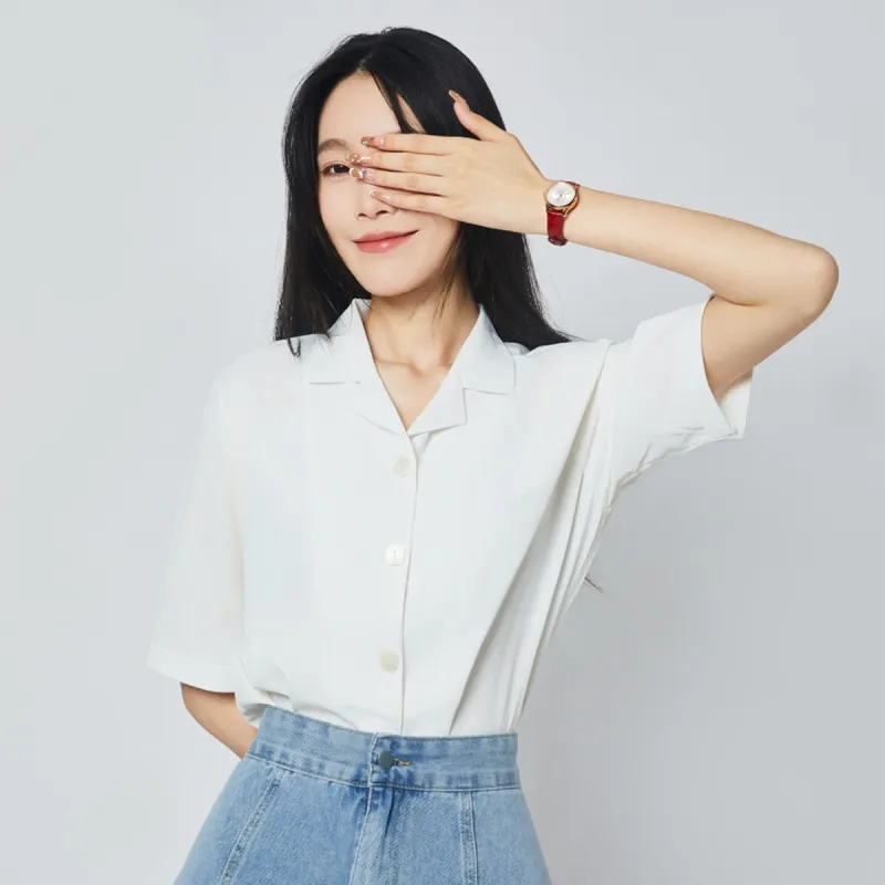 EBOHR Cana Collection Mechanical Movement Cowhide Strap Watch Women's Watch White Dial-3