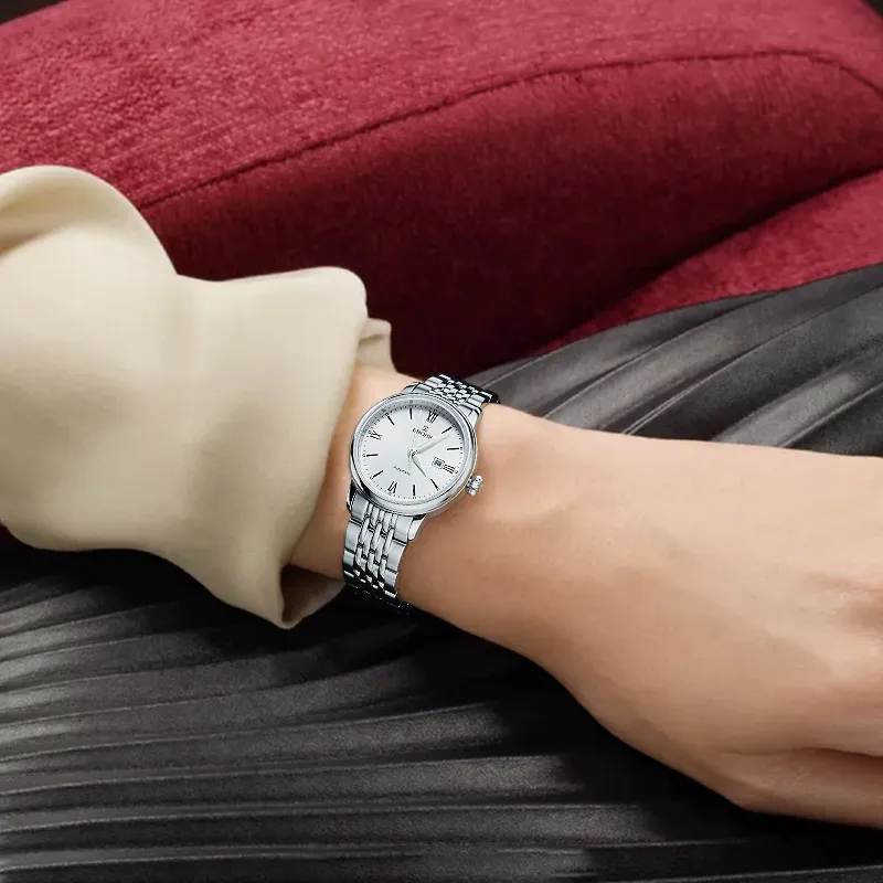 EBOHR Master Collection Mechanical Movement Watch Unisex Silver Dial-3