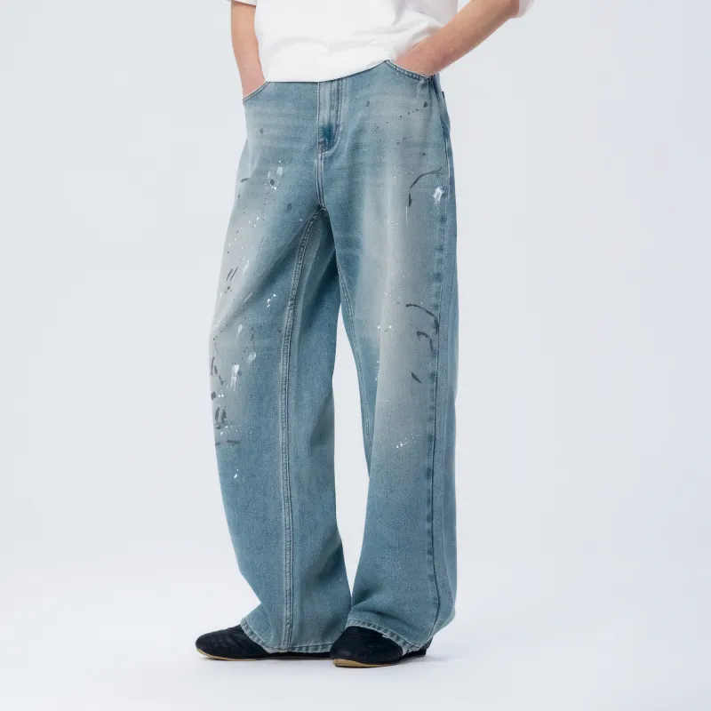 KXLFCHN Jeans Unisex Blue-2