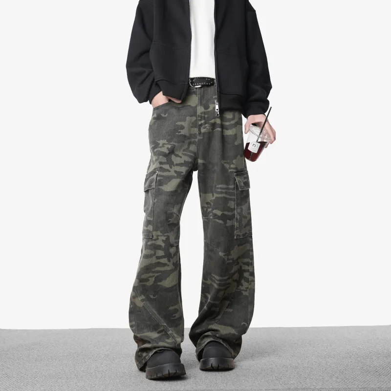 ATLETICO DE MADRID 1903 Jeans Unisex Green Camouflage-3