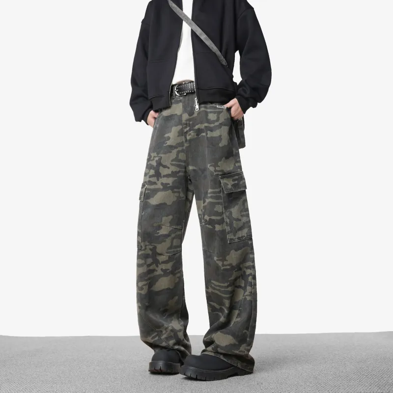 ATLETICO DE MADRID 1903 Jeans Unisex Green Camouflage-2
