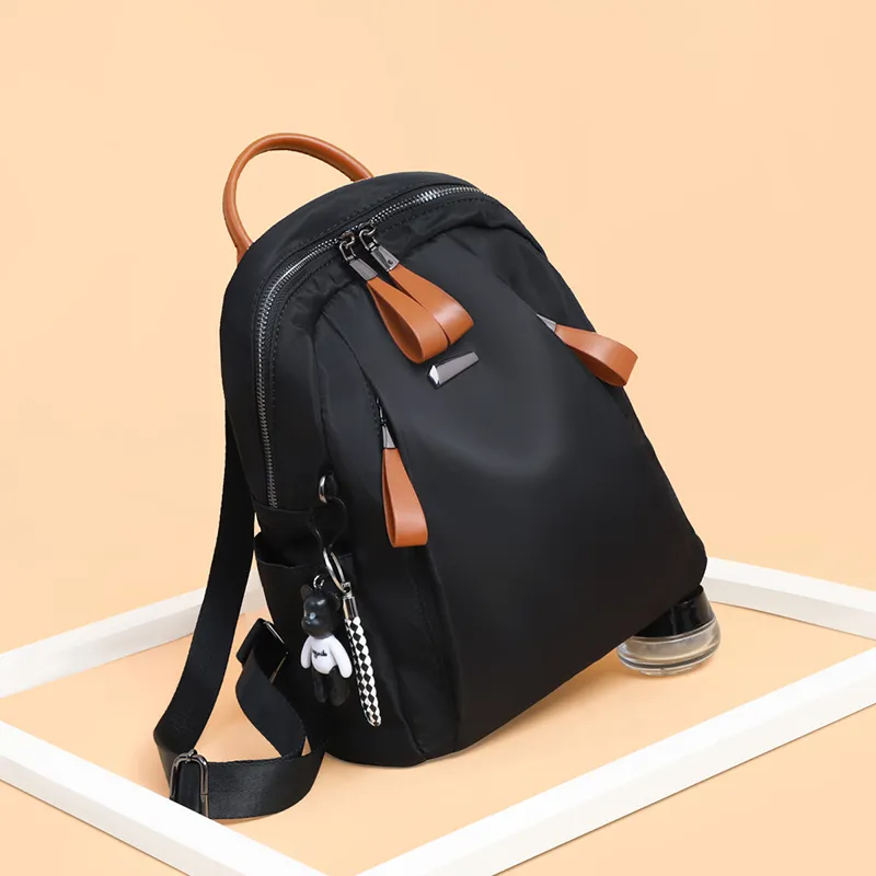 EBLAN Fabric Backpack Regular Women's Extreme Night Black-3