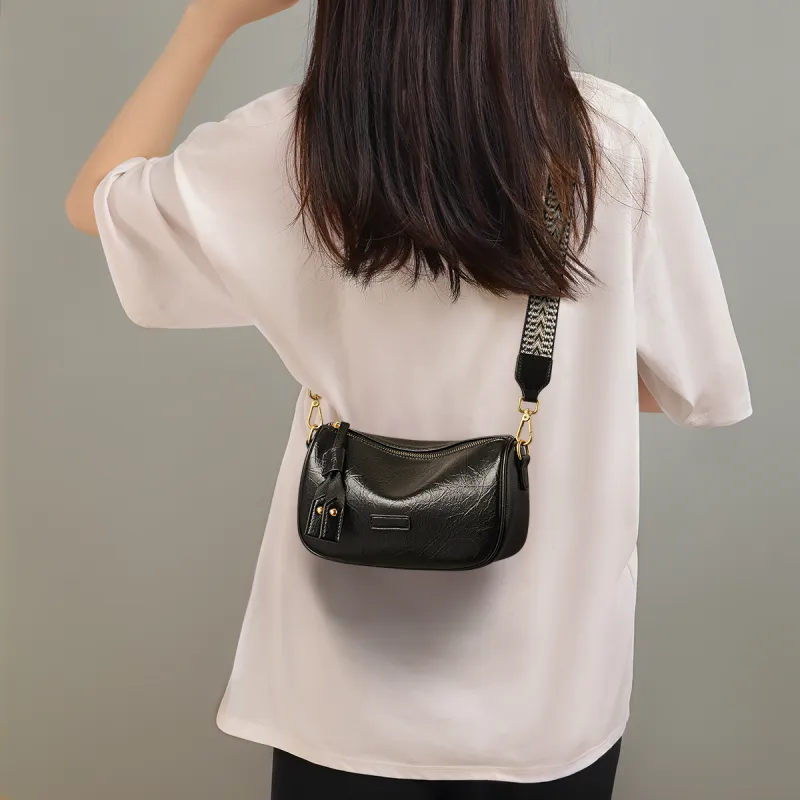 EBLAN Synthetic Leather Shoulder Bag, Crossbody Bag, Pillow Bag Regular Women's Coffee-5