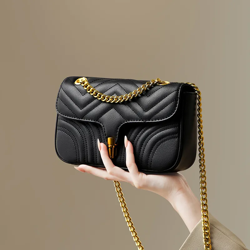 EBLAN Cow Leather Shoulder Bag, Crossbody Bag Regular Women's Black-1