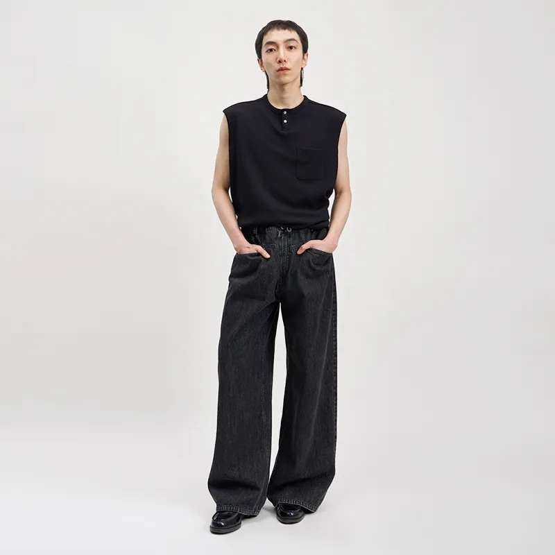 OPICLOTH Jeans Unisex Black-3