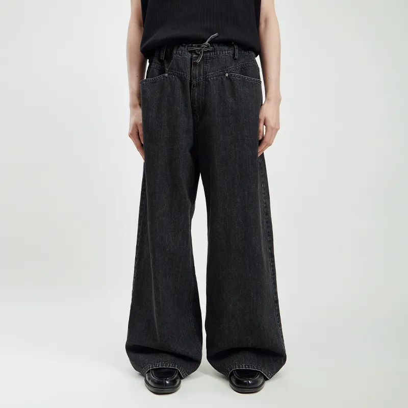 OPICLOTH Jeans Unisex Black-2