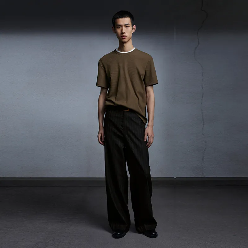 OPICLOTH Suit Trouser Unisex Black Gold-5