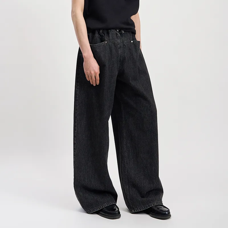 OPICLOTH Jeans Unisex Black-4