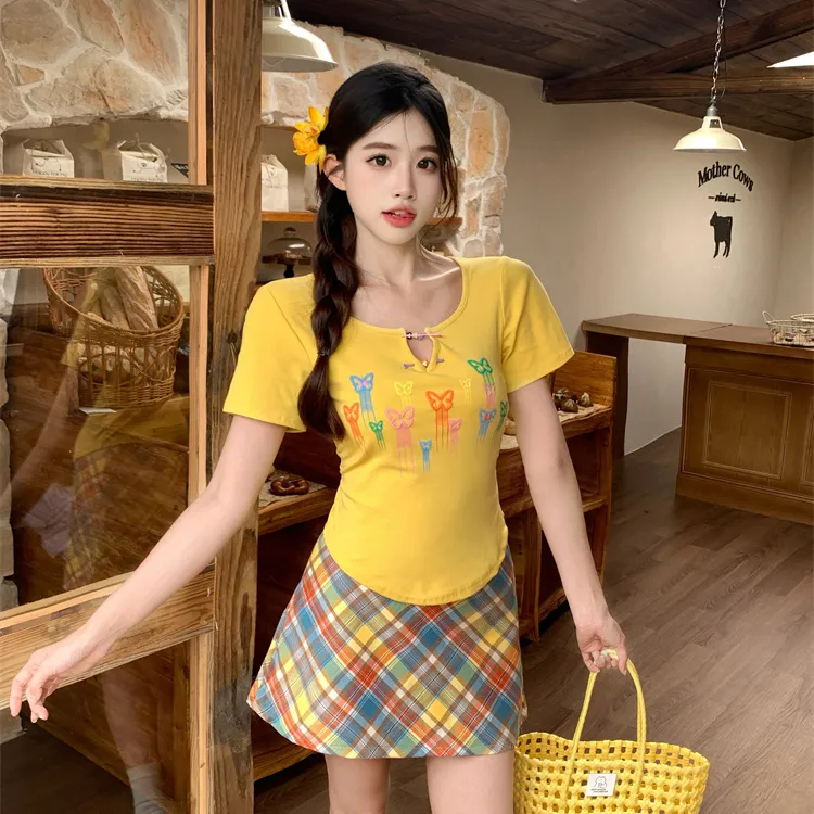 PAVEA Two Piece Skirt Sets Women's-4