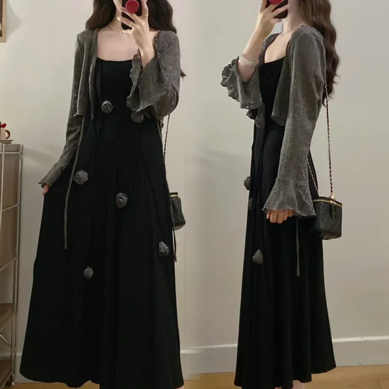 PAVEA Two Piece Skirt Sets Women's-2