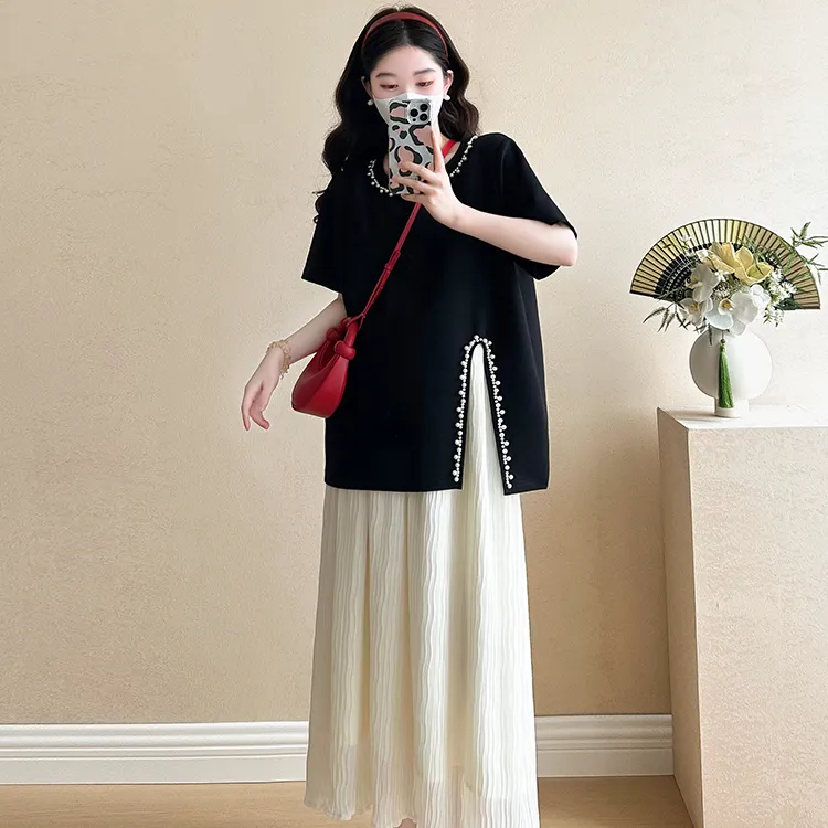 PAVEA Two Piece Skirt Sets Women's-2