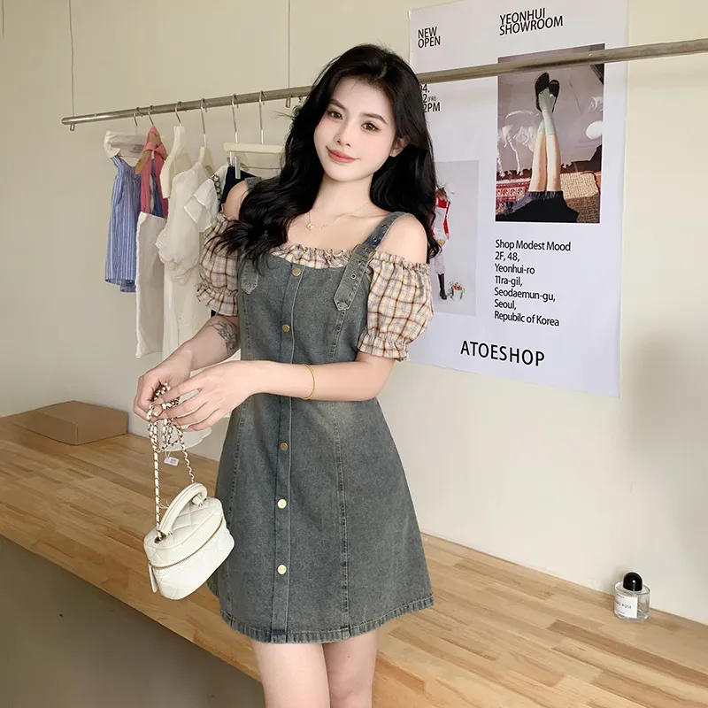 PAVEA Short Sleeved Dress Women's Image Color+Hair Tie Included-5