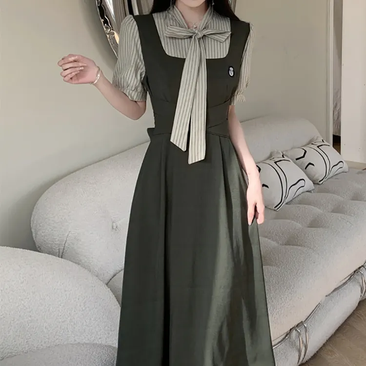 PAVEA Short Sleeved Dress Women's Jasper+Hair Tie Comes With-6