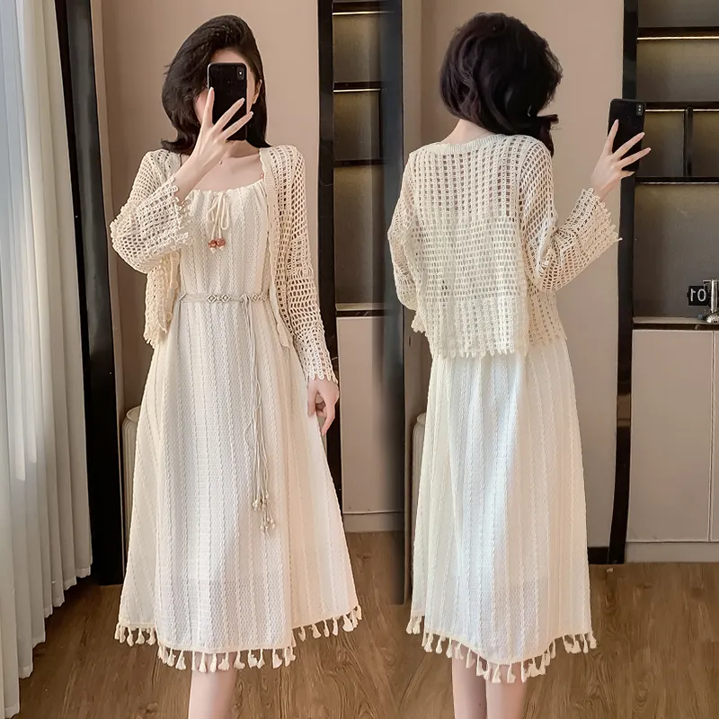 PAVEA Two Piece Skirt Sets Women's-3