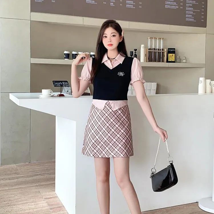 PAVEA Two Piece Skirt Sets Women's-3