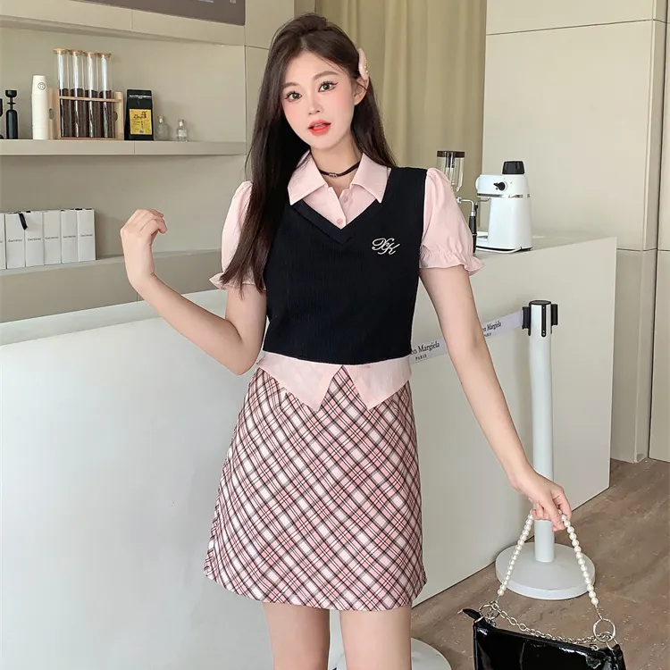 PAVEA Two Piece Skirt Sets Women's-4