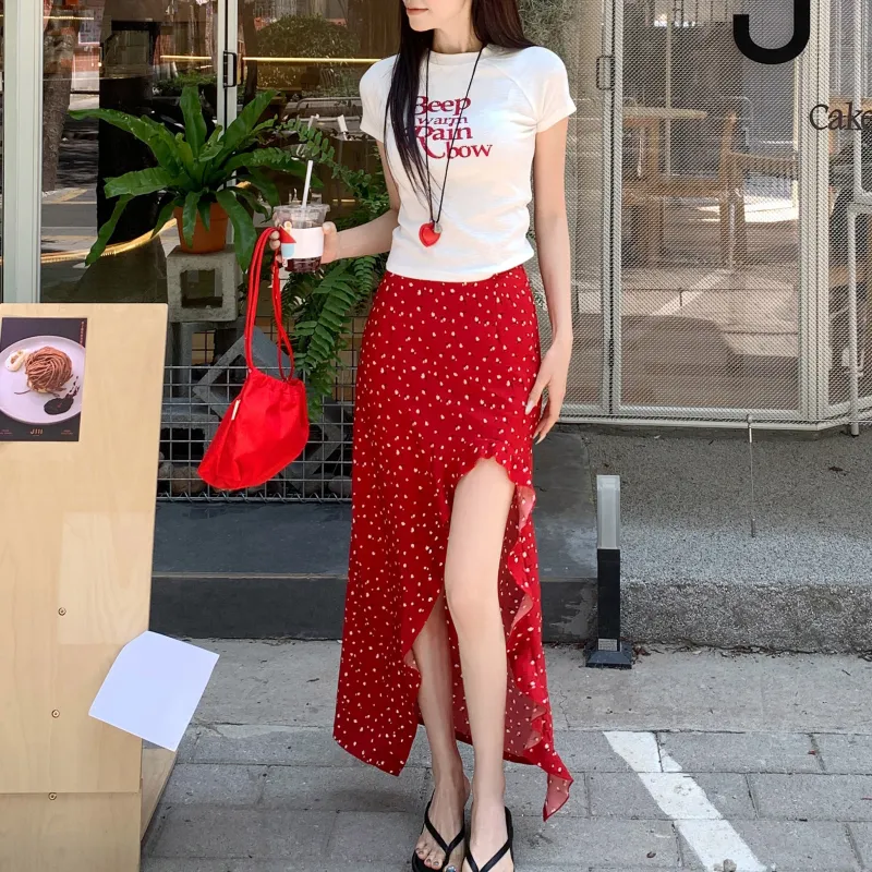 PAVEA Two Piece Skirt Sets Women's-3