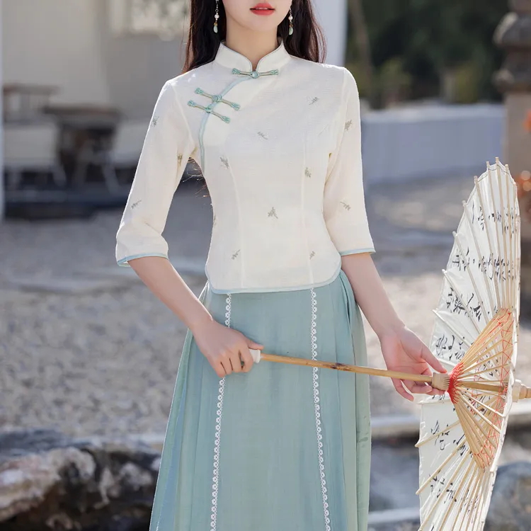 PAVEA Two Piece Skirt Sets Women's-3