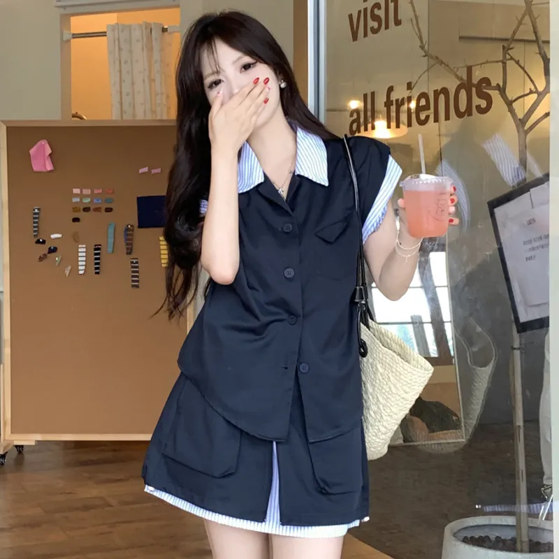 PAVEA Two Piece Skirt Sets Women's-7