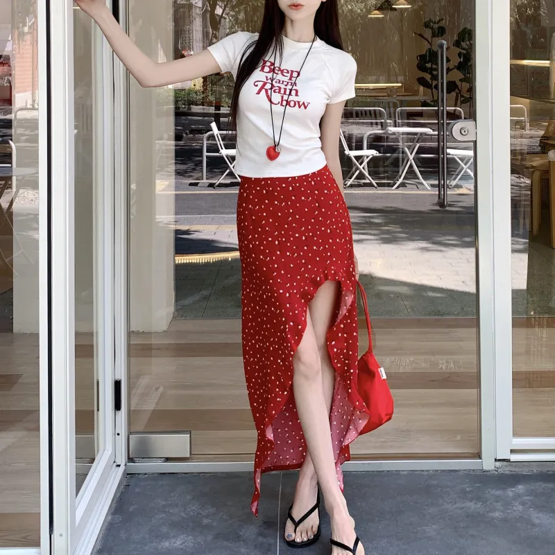 PAVEA Two Piece Skirt Sets Women's-2