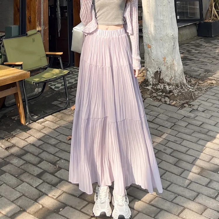 PAVEA Casual Long Skirts Women's-1