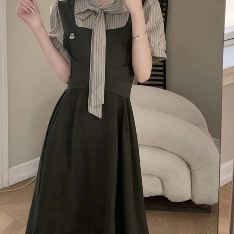 PAVEA Short Sleeved Dress Women's Jasper+Hair Tie Comes With-5