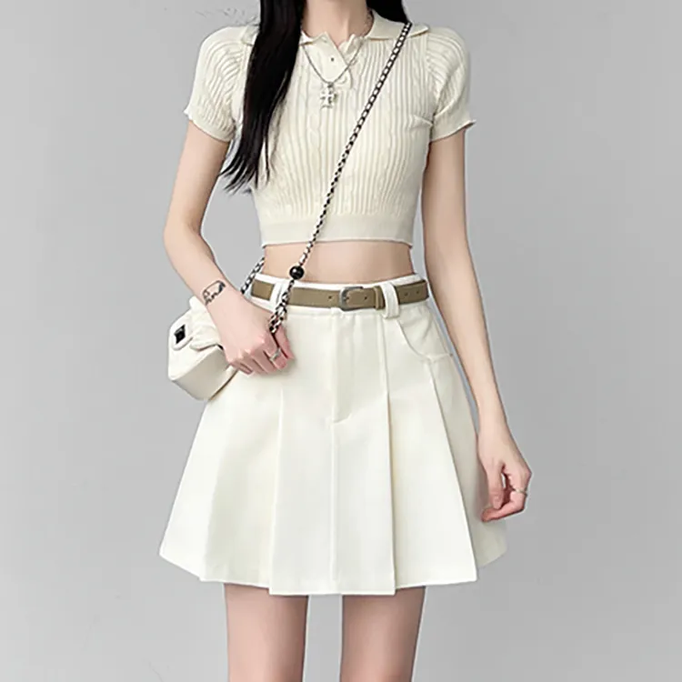 PAVEA Casual Short Skirts Women's-16