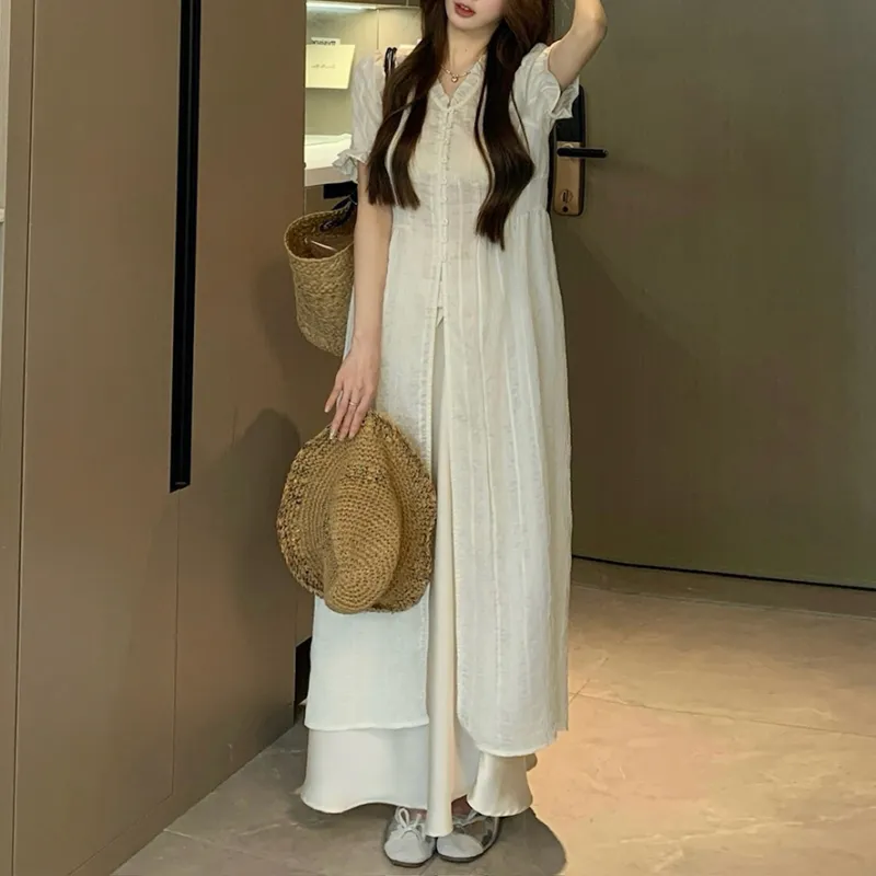 PAVEA Two Piece Skirt Sets Women's Two Piece Set+Hair Tie Includes-4