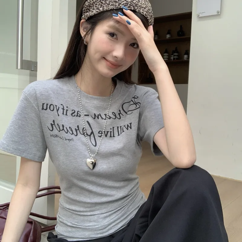 PAVEA Regular T Shirt Women's Heather Gray-4