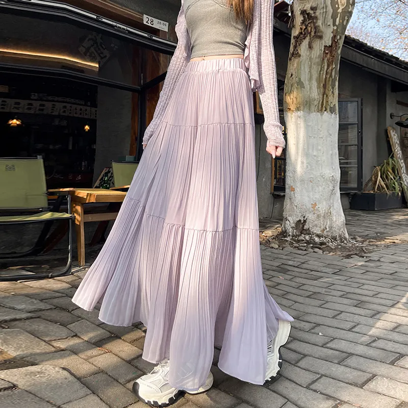 PAVEA Casual Long Skirts Women's-2