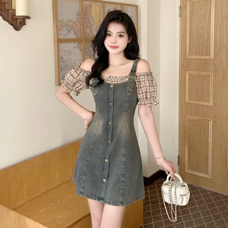 PAVEA Short Sleeved Dress Women's Image Color+Hair Tie Included-4
